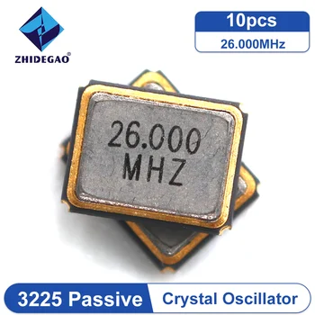 10PCS кристал 3225 26.000MHZ 4Pin 3.2 * 2.5mm SMD пасивен кристален осцилатор 26M 26MHz ZHIDEGAO