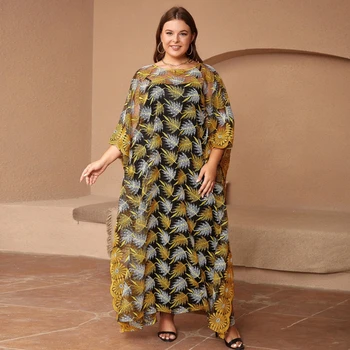 2 Комплект от части Abaya Мюсюлманска Дубай Турция Ислям Кафтани Дълга хиджаб рокля Jalabiya За жени Роба Musulman Caftan Marocain Vestidos