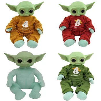 Disney Star Wars бебе Йода носят дрехи плюшена кукла действие фигура аниме играчка Йода играчки подаръци