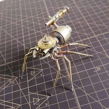 DIY Metal Spider Tabletop Model Kit Steampunk Механични насекоми мозайката Сглобена играчка за деца Възрастни - Завършен продукт