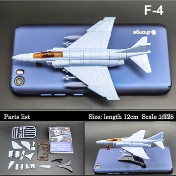 F-4 изтребител Phantom II 4D събрание боец модел колекция пъзел фигура играчка