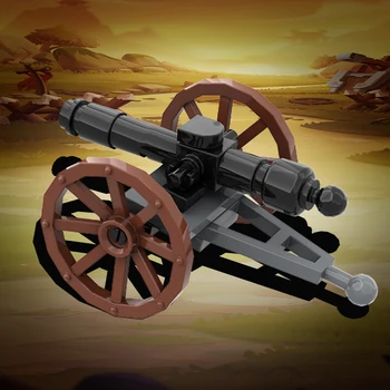 MOC Полево оръдие за имперски войници Строителни блокове Втората световна война Военно полево оръдие Тухли Модел оръжие оръдие Детски играчки за подарък