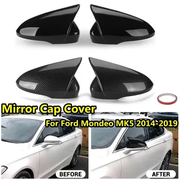 Pair врата крило огледало капачки за Ford Mondeo MK5 MKV 5 2014 2015 2016 2017 2017 2019 Огледало за обратно виждане Калъф