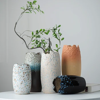 Керамична ваза Начало Всекидневна Симулация Декорация и проста ваза