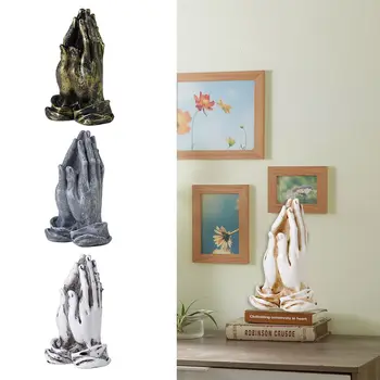 Художествена скулптура Колекционерска ръчно изработени занаяти Десктоп декор жест Фигурка статуя украшение вертикални ръце фигурки