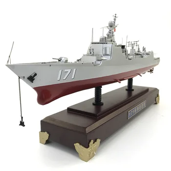 1:400 Мащаб на 171 Haikou ръководени военизирани бойни кораби в морето масивна дървесина база модел колекция играчки подаръци