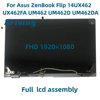 14.0 За Asus ZenBook Flip 14 UX462 UX462FA UM462 UM462D UM462DA лаптоп LCD екран стъкло дисплей монтаж Горна част