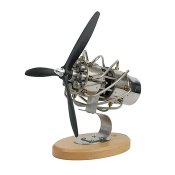 16 Цилиндров двигател за измиване на плочи Stirling Engine Model Kit Способен да стартира механична физика Образователни играчки