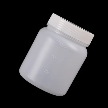 1PC 300ml пластмасова бутилка за съхранение на химически течен флакон реагент лаборатория доставка празна широка уста пластмасова бутилка