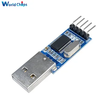 2PCS USB към сериен TTL USB-TTL модулен адаптер PL2303HX Автоматичен конвертор микроконтролер с гъвкав капак 3.3V / 5V за Arduino