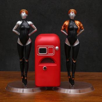 3pcs/set Атомно сърце робот близнаците колекционерска фигура модел кукла декорация играчка
