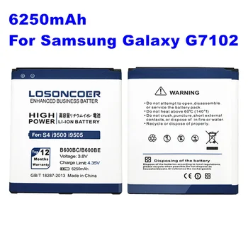 6250mAh За Samsung Galaxy Grand2 G7108 G7102 G7109 I9295 i9507V G7106 Grand 2 G7105 EB-B220AC EB-B220AE телефон батерия