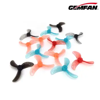 8PCS 4Pairs Gemfan 1608 40mm 3-Blade PC вал витла 1mm 1.5mm за Micro Whoop FPV Racing Freestyle Tinywhoop Drone Model