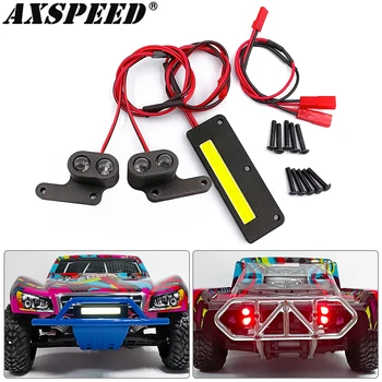 AXSPEED Предна задна LED светлинна лента Прожектор Фар Заден фар за SLASH 2WD 1/10 Части за състезателни камиони с кратък курс
