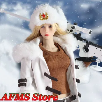 BBK BBK018 1/6 мащаб красота женски войник колекционерски кукли сняг снайперист скиор 12 инча пълен комплект действие фигура модел играчки подарък
