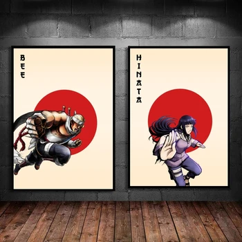 Canvas Art Walls Painting Naruto Hyuga Hinata Декоративна декорация Картини Естетически плакат Комикси Картини Отпечатъци и отпечатъци