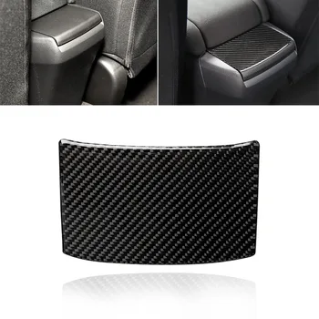 Carbon Fiber Car Interior Rear Storage Box Panel Trim Cover Стикери за Honda Civic 10-то поколение 2020 2019 2018 2017 2016 стикери