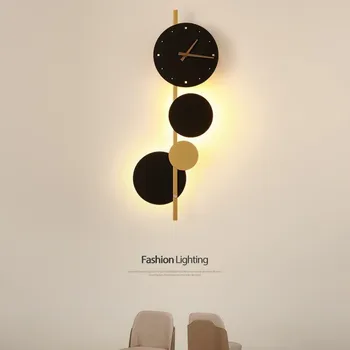 Creative стена лампа скандинавски стил дизайнер изкуство хол спалня планета светлина луксозна декорация стена лампа Dia29cm H71cm 10W