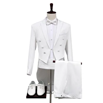 Custom младоженец сватбена рокля Blazer костюми панталони бизнес висок клас класическа рокля панталони SA08-13599