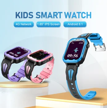 D39 Луксозен 4G детски смарт часовник SIM карта повикване гласов чат SOS GPS LBS WIFI Местоположение Аларма за камера Smartwatch за IOS Android Kids