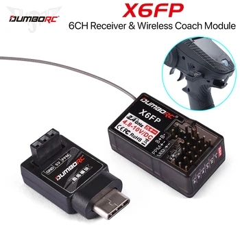 DUMBORC X6FP RC приемник безжичен треньор модул 6CH лампа контрол напрежение връщане за 2.4GHZ предавател X5P / X6PM / X10P / X6P RC кола