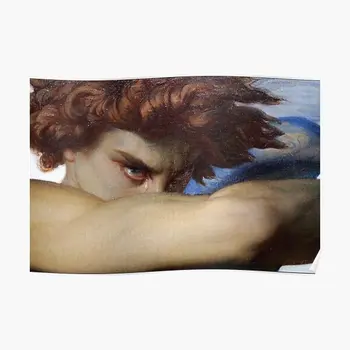 Fallen Angel By Alexandre Cabanel Poster Vintage Picture Room Art Funny Modern Mural Wall Home Print Painting No Frame