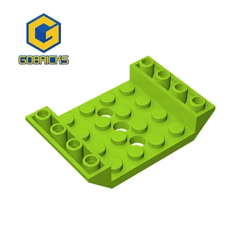 Gobricks 10Pcs MOC Части 60219 Наклон обърнат 45° 6 x 4 Двойно съвместими тухли DIY Assmble Building Blocks Подарък за частици