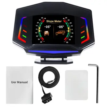 Hud скоростомер Универсален автомобил HUD Head Up дисплей GPS цифров скоростомер над алармата за скорост Предупреждение за уморено шофиране Предно стъкло
