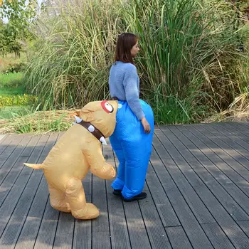 Outfit куче костюм играчка за деца и възрастни трик играчка полиестер направени облекчаване на стреса взривяване носят езда на облекло