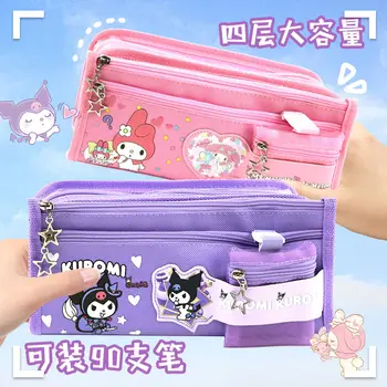Sanrio Kuromi молив чанта за момичета от началното училище молив случай за момичета канела куче Sanrio молив случай канцеларски колан