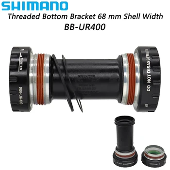 SHIMANO BB-UR400 долна скоба за MTB велосипед с резба долна скоба 68MM ширина на черупката Части за планинско колоездене