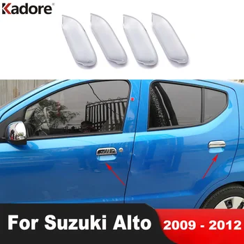 Аксесоари за кола за Suzuki Alto 2009 2010 2011 2012 Хромирана странична врата дръжка чаша купа капак подстригване декорация формоване наслагване