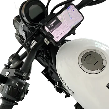 За Honda CL250 CL300 CL500 2023 GPS мотоциклет Mount телефон навигация скоба USB зарядно държач стойка cl 250 cl 500