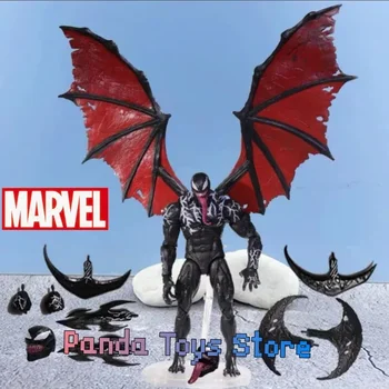 Истински Marvel Legends Venom Carnage Figure Cletus Kasady Mafex 088 Venom With Wing Joints Подвижна фигура играчка декорация кукла