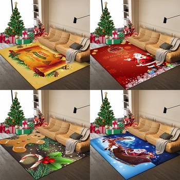 Коледа Дядо Коледа килим хол декорация диван маса Начало кухня мат спалня нехлъзгащ се етаж 