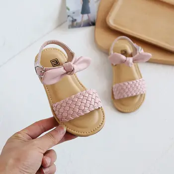 Леки меки сандали Детски летни детски обувки за малки деца Мода Ежедневни плоски обувки Бебешки плажни детски обувки на открито