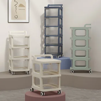 Малка количка за съхранение багажник, ръчна количка, кухня, подвижен етаж до етаж дренаж, баня, багажник за съхранение на бебета