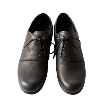 Мода Черни мокасини Мъжки обувки Висок връх Дантела нагоре Новост Мъжки обувки Естествена кожа Ежедневни обувки