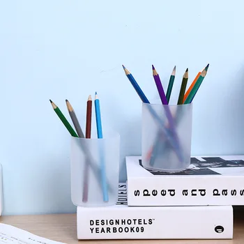 Пластмасов настолен организатор Държач за писалка Кутия за съхранение на калъф за домашно офис училище