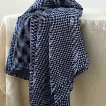 Просто памучно лятно одеяло японски стил четири сезона марля кърпа юрган малка карирана спалня диван климатик дрямка одеяло
