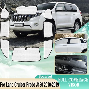 Пълно покритие Сенници за Toyota Land Cruiser Prado J150 аксесоари FJ150 LC150 2010 ~ 2019 Предно стъкло прозорци съраунд козирка