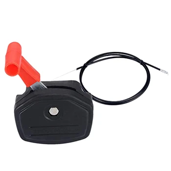 Универсална дръжка за управление на лоста на превключвателя & 56 инчов комплект за кабел на дросела за косачка за трева Части за косачки Градински инструменти